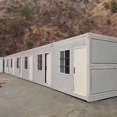 Contenitore per alloggi modulari per campeggio prefabbricato con pannelli sandwich ignifughi da 20 piedi